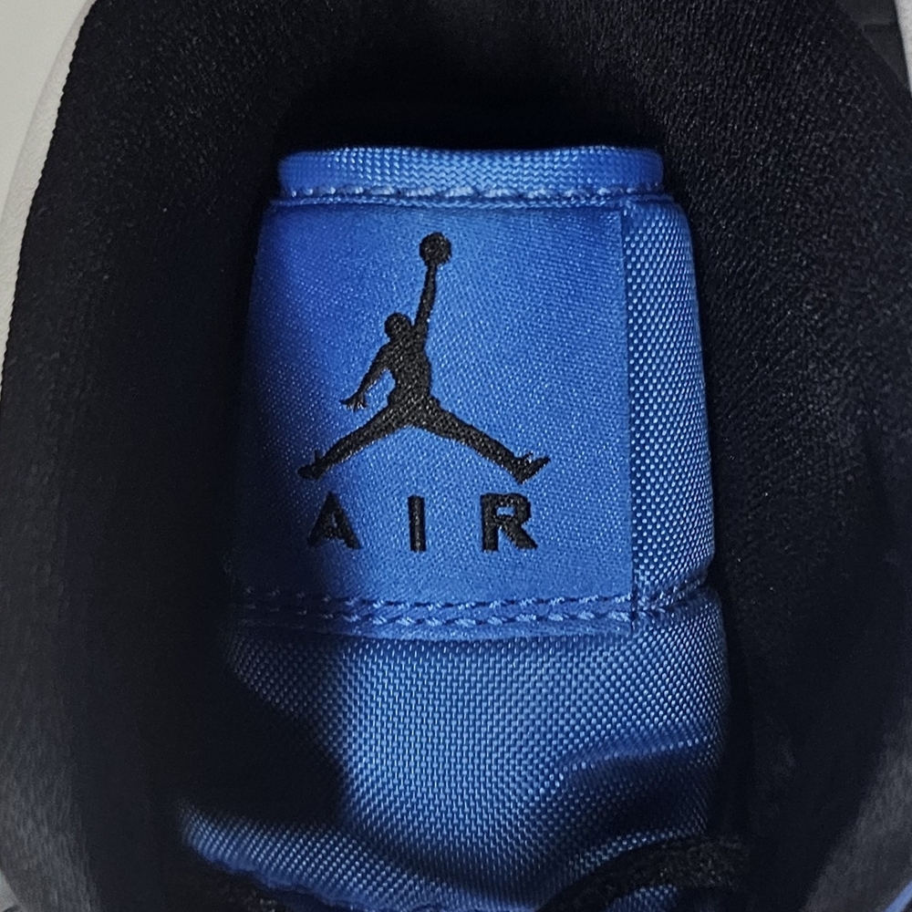 New Nike Air Jordan -Patent Leather Blue and White DD6834-402 No Box - Picture 6 of 13